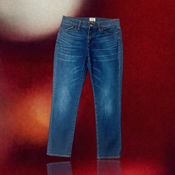 J. Crew ‘Slim Broken in Boyfriend Jean’ F4728 in Dark Wash Fall 2016 Size 28 - Picture 2 of 15
